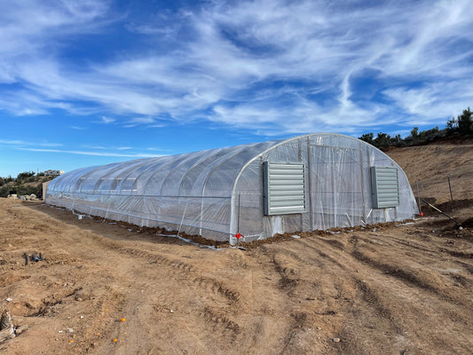 Heavy duty greenhouse kit frame — galvanized oval hoop arches