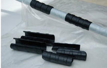 Load image into Gallery viewer, Strong Greenhouse Pipe and Plastic Film Snap Clamps for 1-3/8 inch OD Pipe, Greenhouse Plastic Clamps, Plastic Clips 100 Pieces