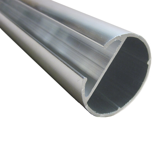 Light dep Greenhouse Blackout Plastic Curtain Aluminum Roll Bar Pipe, Connector and Adaptor Set, 8 feet Long, 2 inch OD