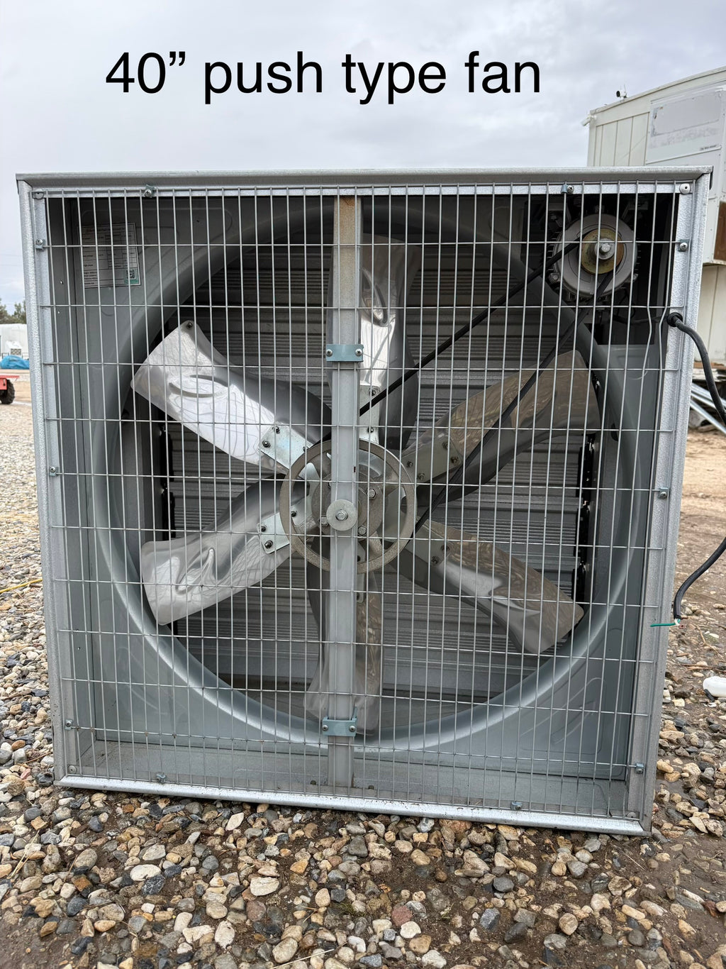 Greenhouse exhaust fan, ventilation fan, these exhaust fans are large, need freight shipping, local pick up is best