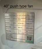 Greenhouse exhaust fan, ventilation fan, these exhaust fans are large, need freight shipping, local pick up is best
