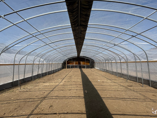 Heavy Duty Light Dep Greenhouse Kit, Size 30x100x11, Oval Shaped Hoop 30x60mm