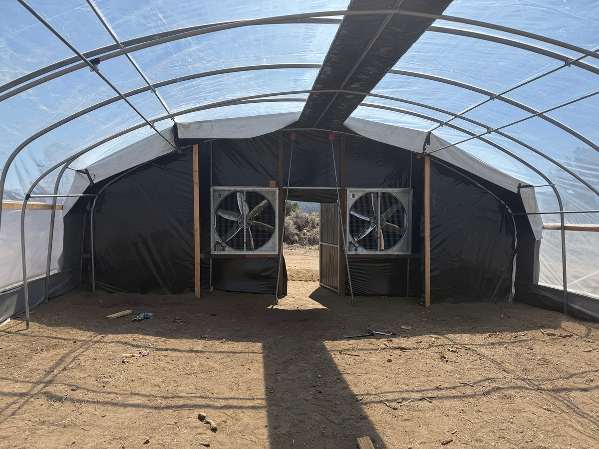 Heavy duty light dep greenhouse frame — galvanized oval hoops