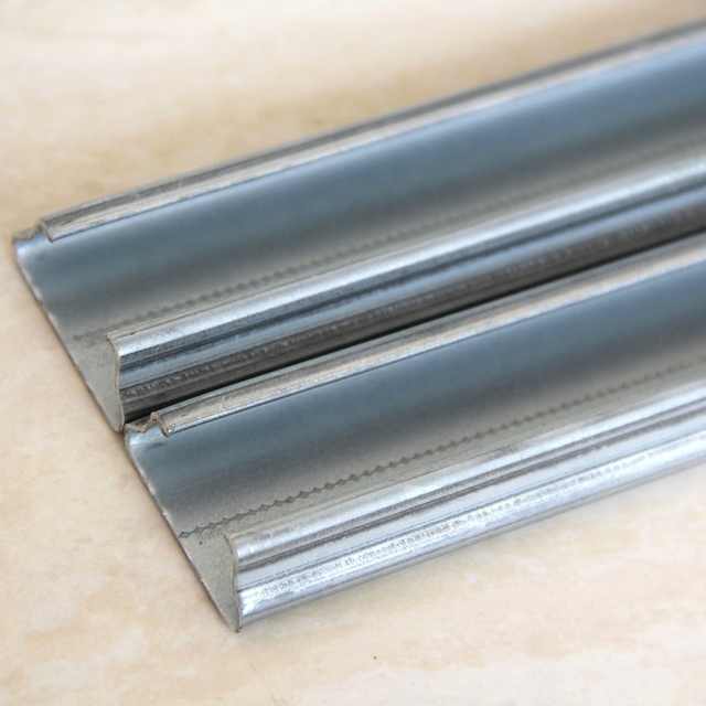 Greenhouse Wiggle Wire and Wiggle Wire Lock Channel pair, Spring Lock Channel, U-Channel, Wiggly Wire (channel is 6.5 foot long, 20 pairs per bundle)