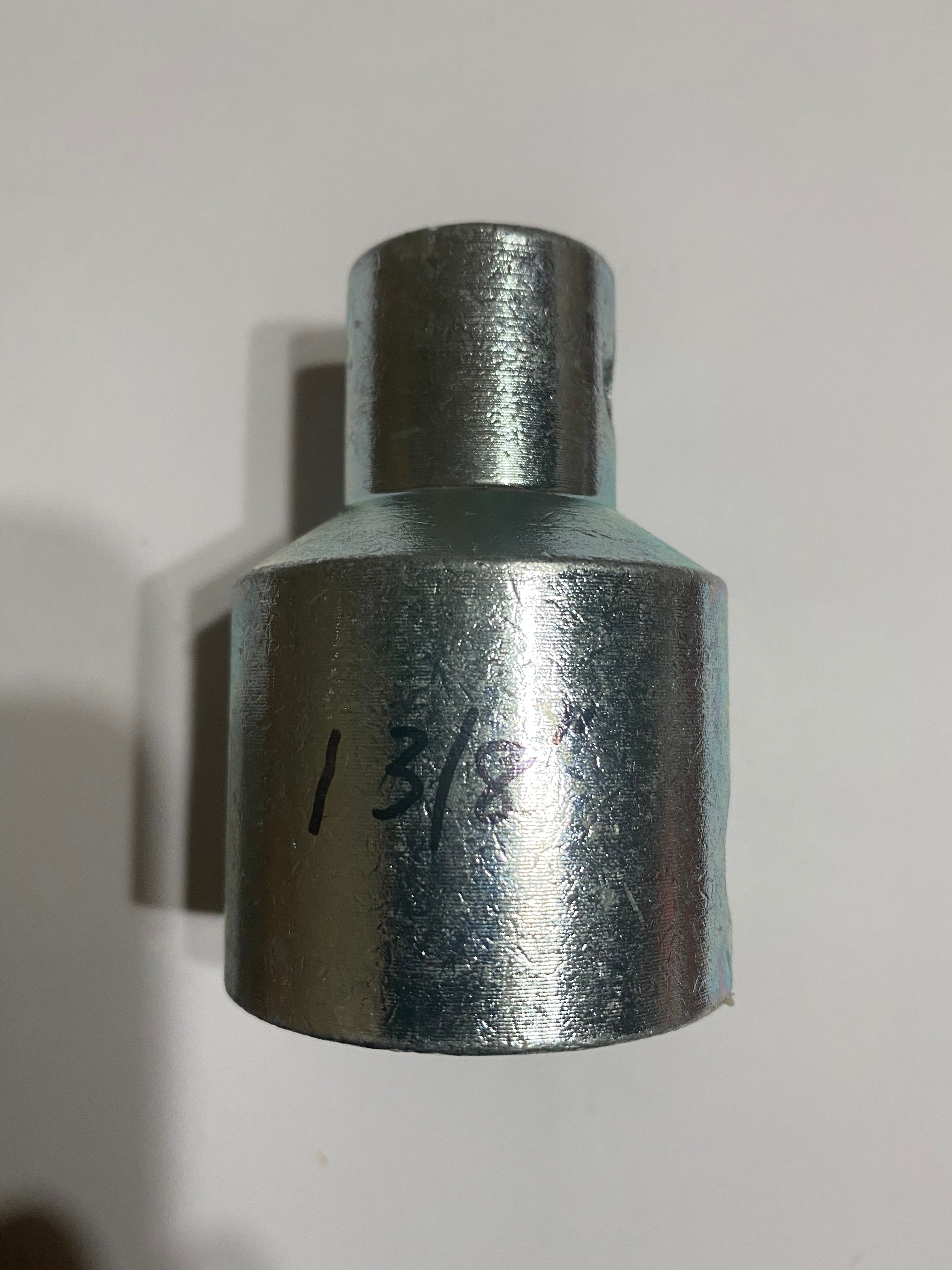 Light dep greenhouse large diameter electrical motor to blackout plastic roll bar pipe connector, enable fast installation, strong connection