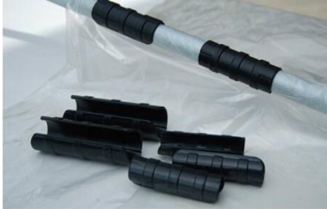 Strong Greenhouse Pipe and Plastic Film Snap Clamps for 1-1/4 inch OD Pipe, Greenhouse Plastic Clamps, Plastic Clips 100 Pieces