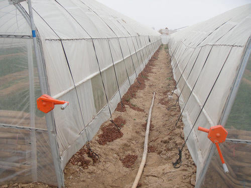 Greenhouse Sidewall Manual Plastic Film Rollup Hand Crank Winch for Greenhouse Ventilation, 1000 Crank in Stock, Discount for Large Order, Resellers