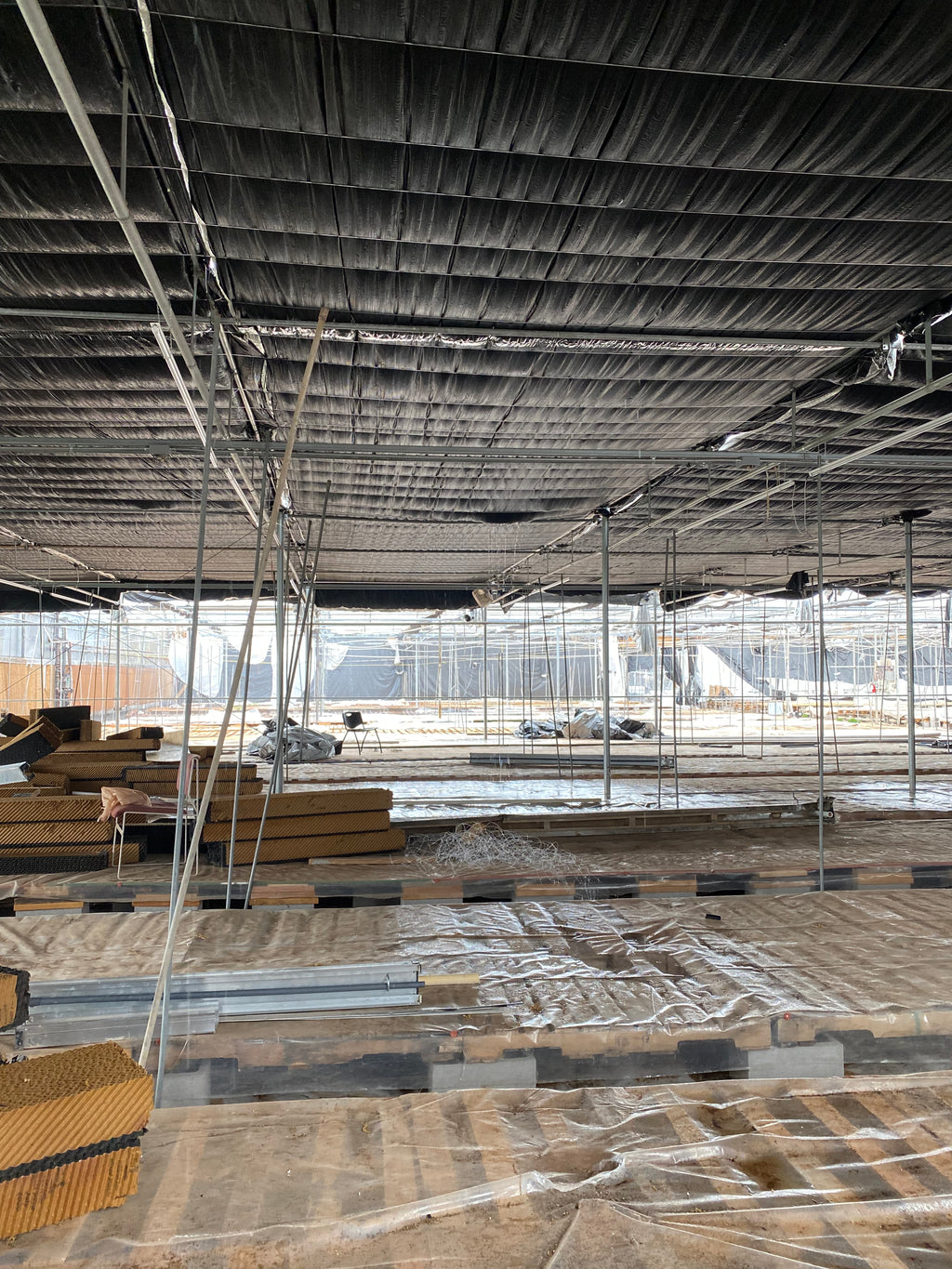 Light Dep Greenhouse Multi Layer Breathable Black Out Fabric, Light Deprivation Breathable Blackout Curtain, Size: 14’x49’, 14’x98’, 1.2/sf