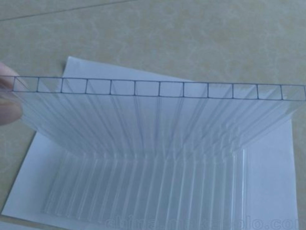 Twin Wall - Clear 8mm - Polycarbonate Sheets