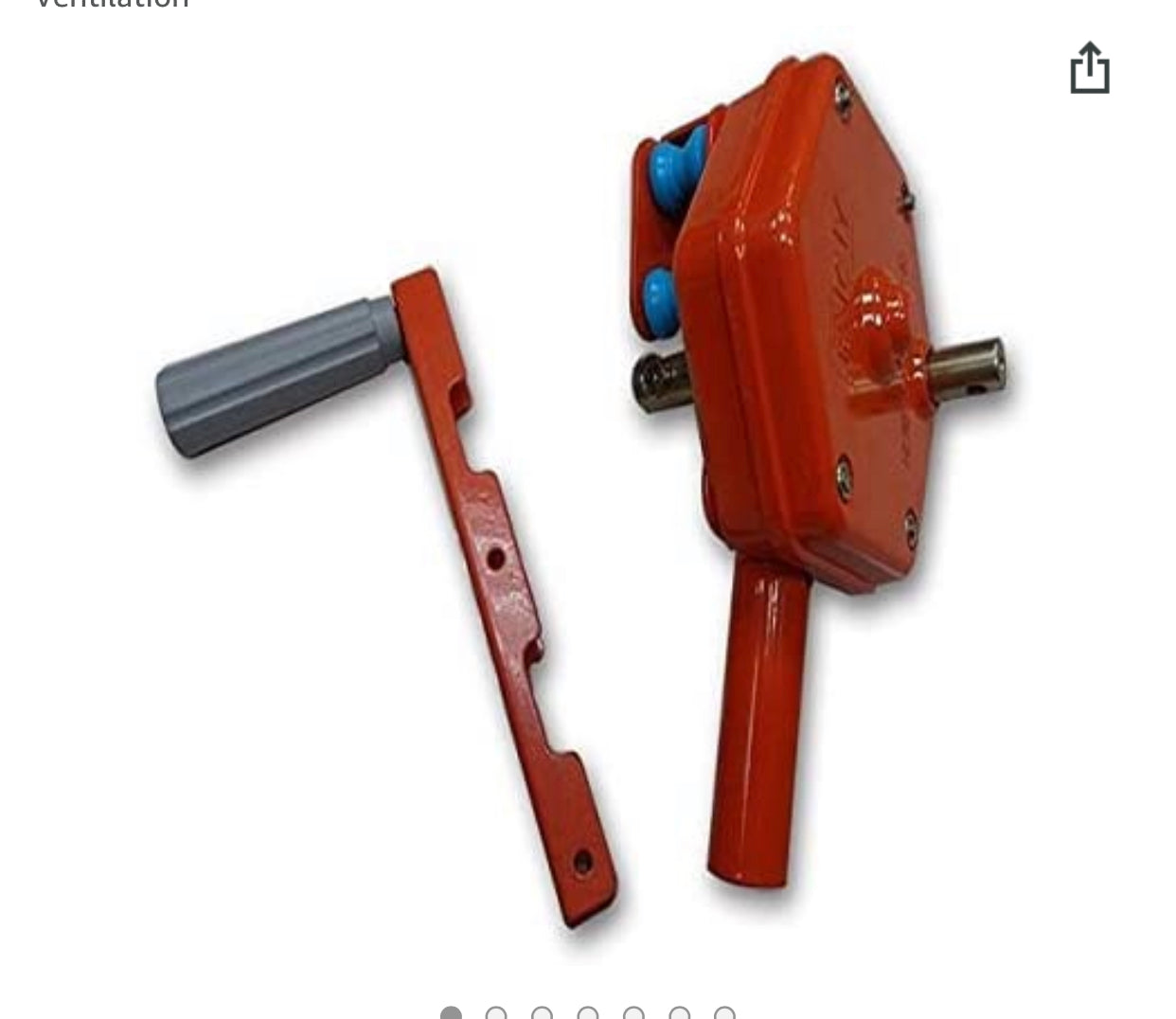 Greenhouse Sidewall Manual Plastic Film Rollup Hand Crank Winch for Greenhouse Ventilation, 1000 Crank in Stock, Discount for Large Order, Resellers