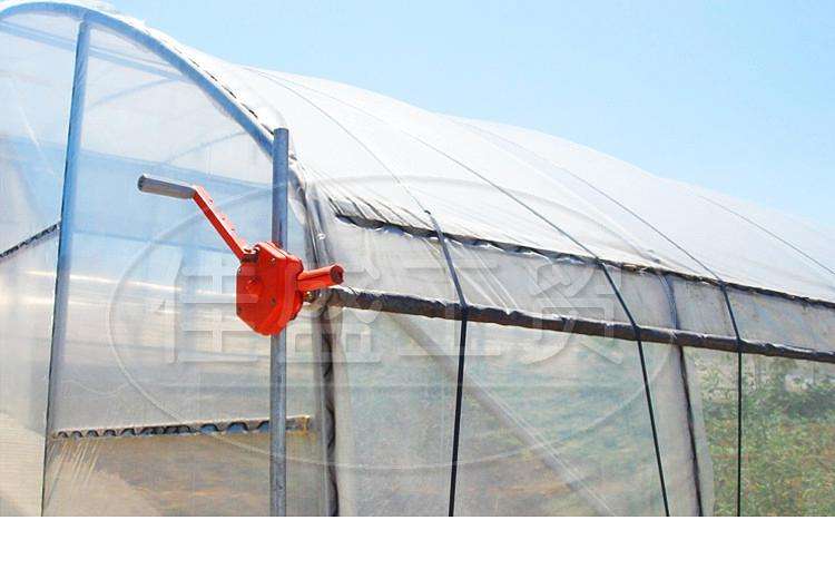 Greenhouse Sidewall Manual Plastic Film Rollup Hand Crank Winch for Greenhouse Ventilation, 1000 Crank in Stock, Discount for Large Order, Resellers