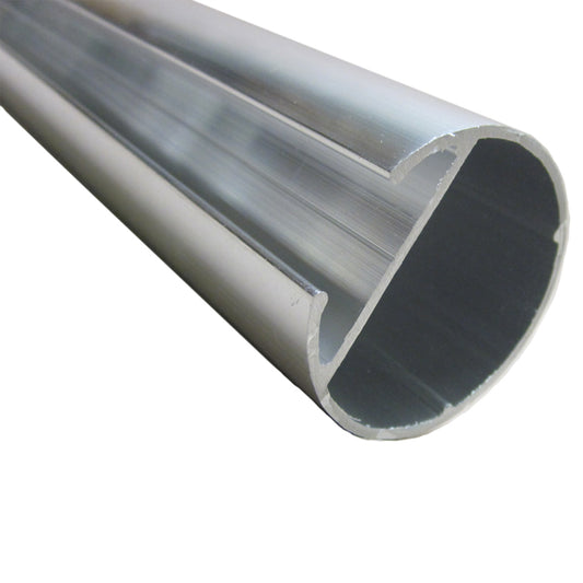 Light dep Greenhouse Blackout Plastic Curtain Aluminum Roll Bar Pipe, Connector and Adaptor Set, 8 feet Long, 2 inch OD