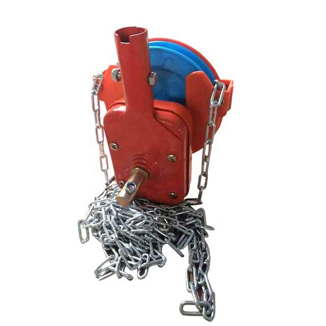 Light dep Greenhouse Blackout Plastic Roll up Chain Crank, Greenhouse Film Chain Crank Winch, Greenhouse Plastic Manual Roll up Crank for Ventilation